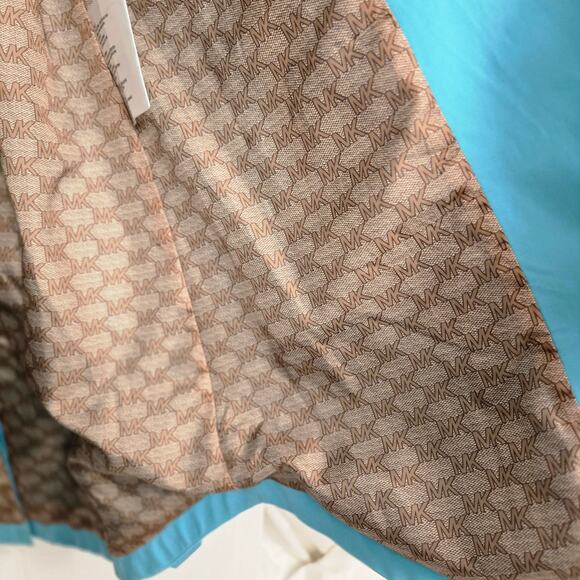 Women's Michael Kors Trench Coat Raincoat Turquoise Medium - Picture 13 of 16